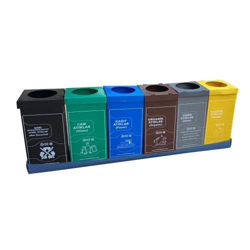 70 Litre 6'Lı Sıfır Atık Kutusu