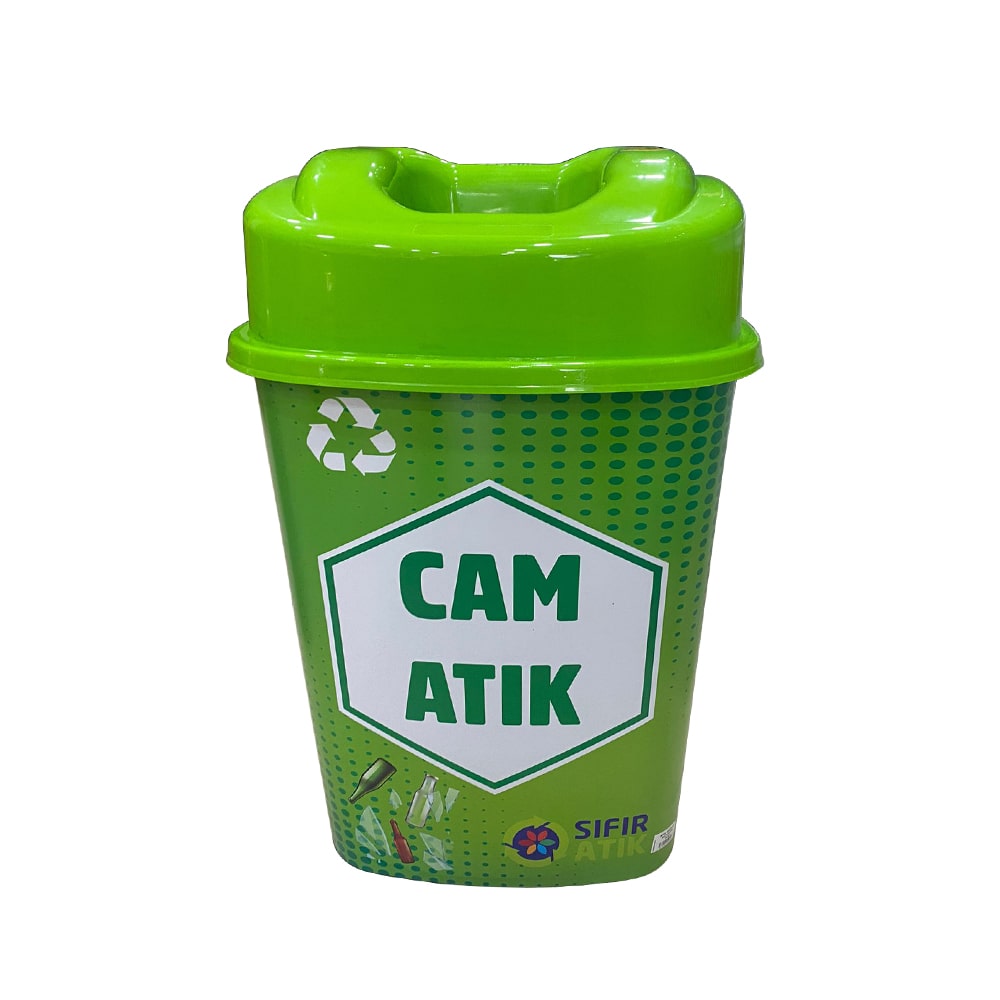 60 Litre Plastik Sıfır Atık Geri Dönüşüm Kovası